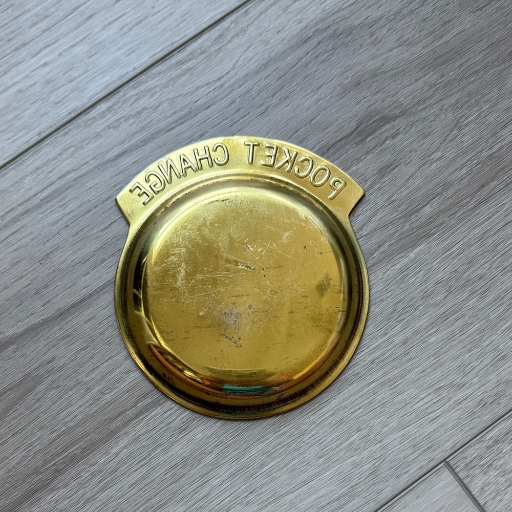 Vintage Brass Coin Holder Dish - Picture 2 of 2